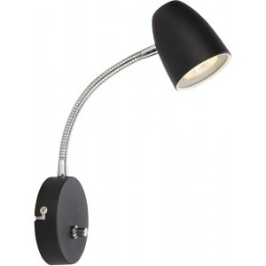 Vägglampa Sandnes - Svart/krom - Sänglampor & läslampor