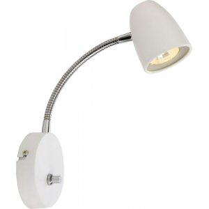 Vägglampa Sandnes - Vit/krom - Sänglampor & läslampor