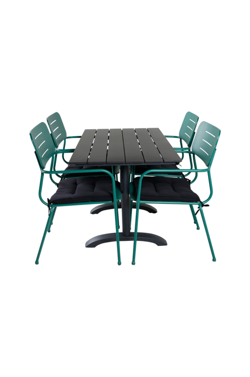 hom_1650099-02_Fs Bild på Matgrupp Dennis med 4 st matstolar Miranda - Venture Home