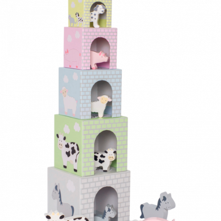 Bild på Stapelbar Kub Djur - JaBaDaBaDo