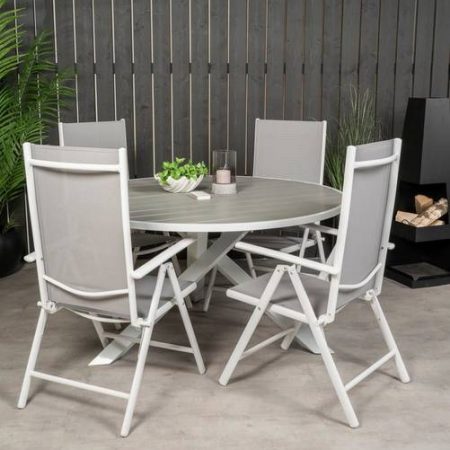 Bild på Matbord Pascal och 4st Bliss mat stol - Venture Home