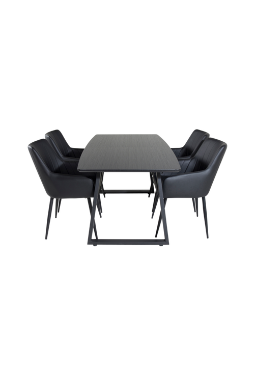 hom_1626920-01_Fs Bild på Matgrupp Irene med 4st matstolar Catrine - Venture Home