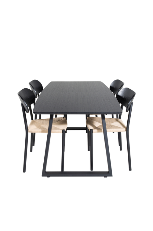 hom_1626937-01_Fs Bild på Matgrupp Irene med 4st matstolar Polly - Venture Home