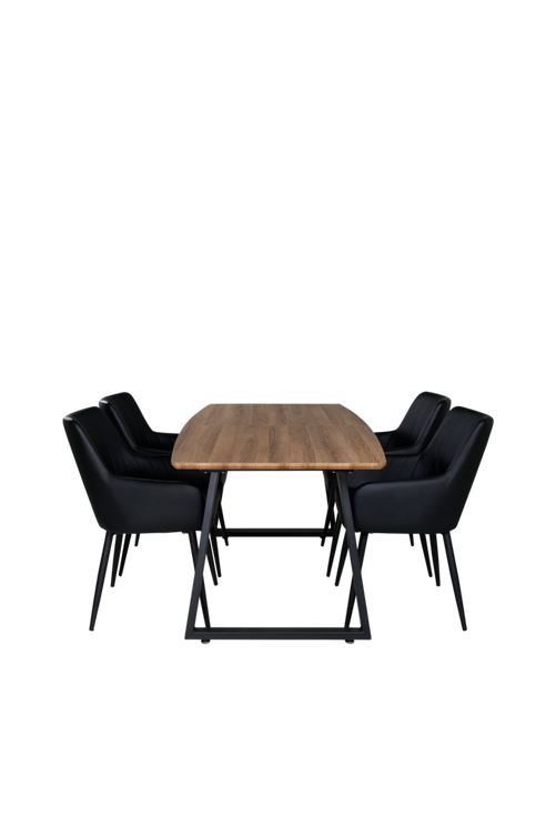 hom_1652273-01_Fs Bild på Matgrupp Irene med 4 st matstolar Catrine - Venture Home