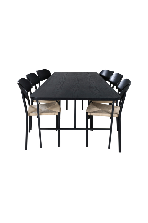 hom_1673206-01_Fs Bild på Matgrupp Uno med 6 st matstolar Polly - Venture Home