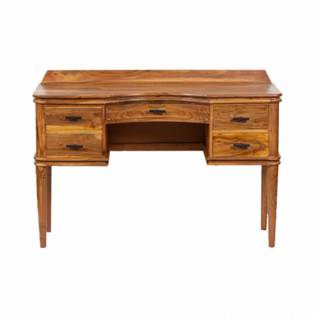 Bild på Sminkbord trä svart Boudoir - BePureHome