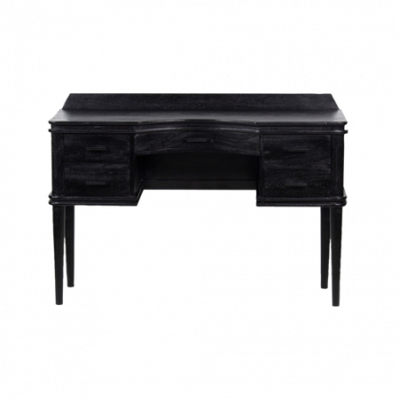 Bild på Sminkbord trä svart Boudoir - BePureHome