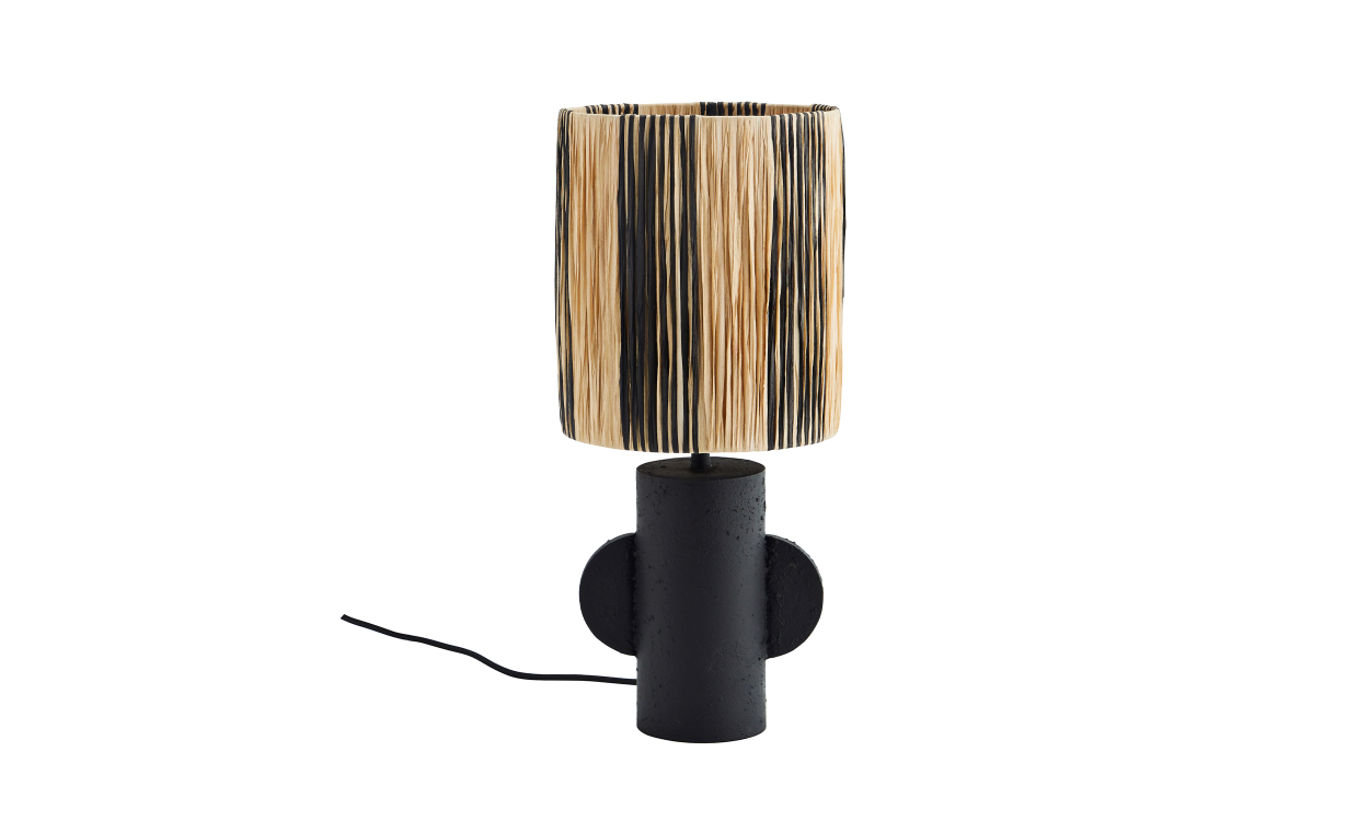 166-2575 Bild på BORDSLAMPA Svart/Natur från Madam Stoltz