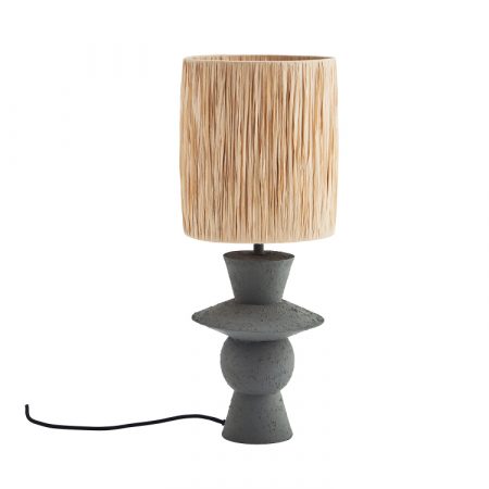 Bild på BORDSLAMPA Grå/Natur från Madam Stoltz