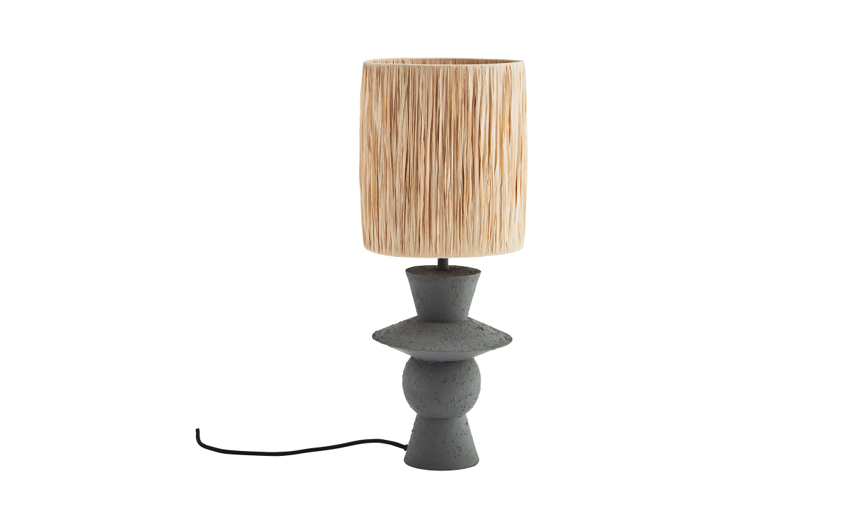 166-2579 Bild på BORDSLAMPA Grå/Natur från Madam Stoltz