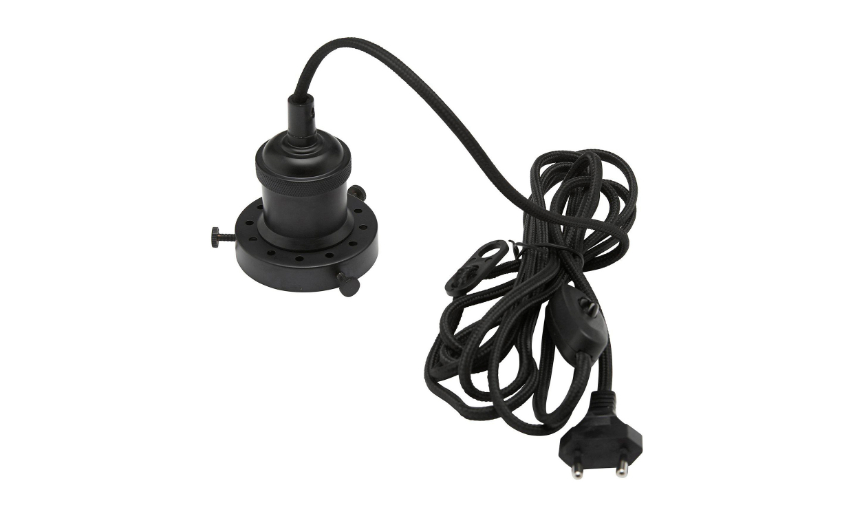 3130503 Bild på SIRI Takupphänge Med Väggkontakt 3 m Svart från PR Home