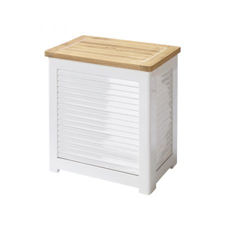 Bild på LAURA Förvaringsbänk Liten Vit/Teak från Cinas