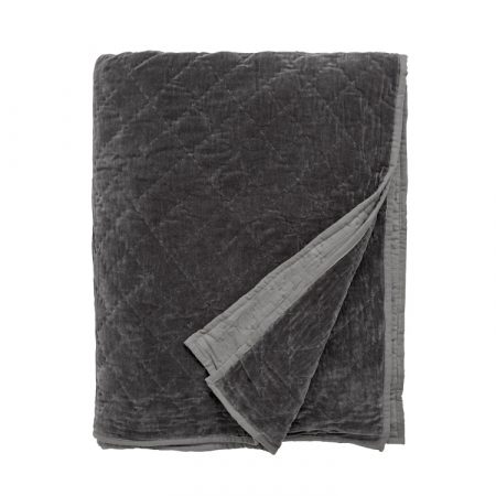 Bild på COSY Överkast Velvet Mörkgrå från Nordal