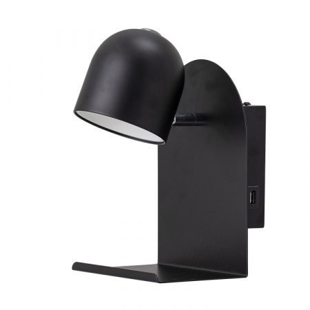 Bild på QASIM Vägglampa Svart från Bloomingville