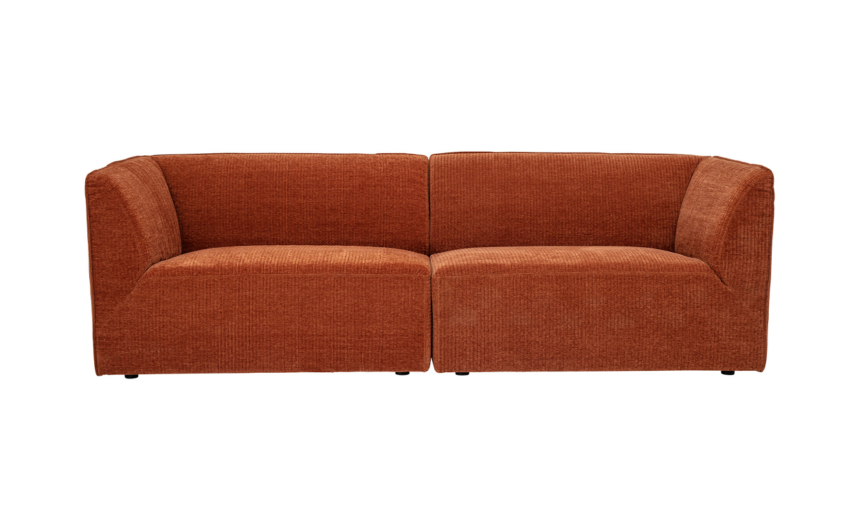 82048650 Bild på PETRA 3-sitssoffa Brun från Bloomingville