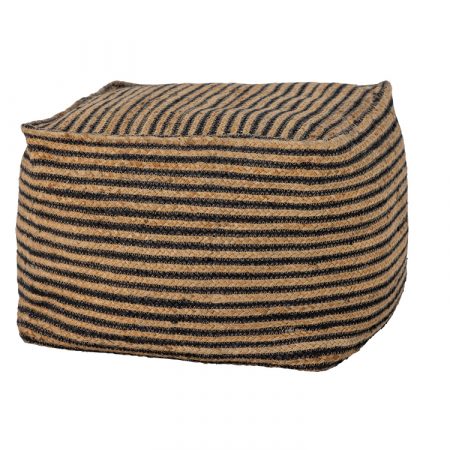 Bild på NAO Puff Jute Svart från Bloomingville