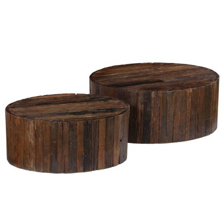 Bild på vidaXL Soffbord set 2 st massivt återvunnet trä