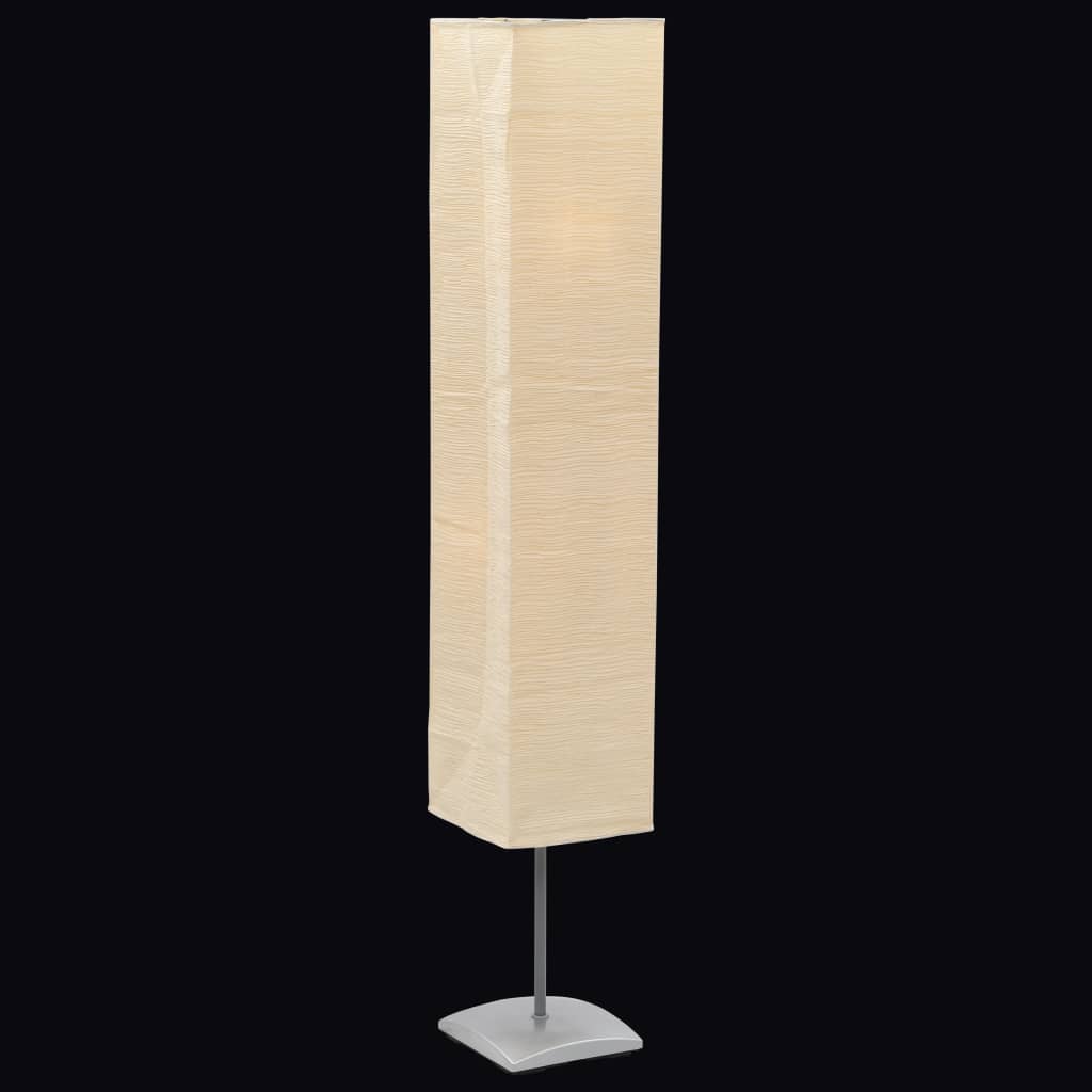 8718475806479_m_en_hd_1 Bild på vidaXL Golvlampa med skärm av rispapper och aluminiumfot 130 cm