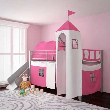 Bild på vidaXL Loftsäng med Rutchkana