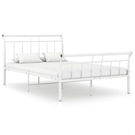 Bild på vidaXL Sängram vit metall 120x200 cm