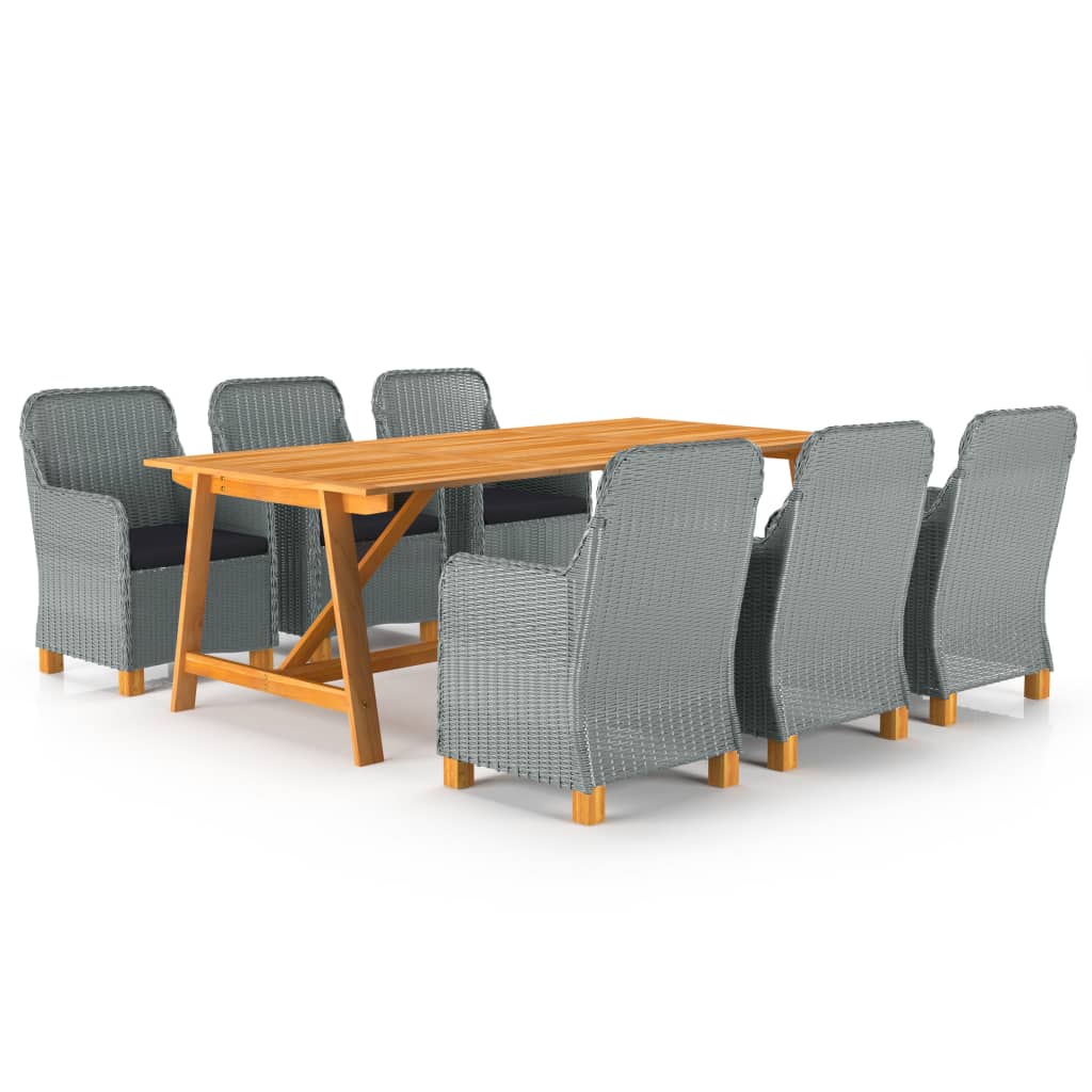 8720286337202_a_en_hd_1 Bild på vidaXL Matgrupp för trädgården 7 delar ljusgrå
