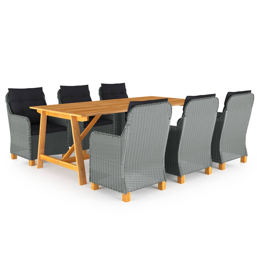 8720286337219_a_en_hd_1 Bild på vidaXL Matgrupp för trädgården 7 delar ljusgrå