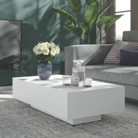 Bild på vidaXL Soffbord vit 115x60x31 cm spånskiva