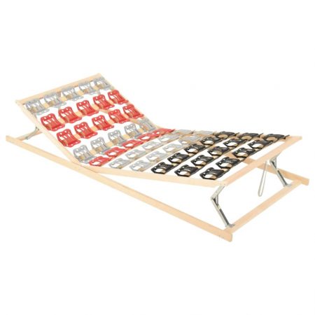 Bild på vidaXL Ribbotten med 12 ribbor ställbart huvud- och fotområde 70x200cm