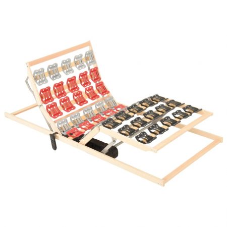 Bild på vidaXL Ribbotten med ställbart huvud- och fotområde 100x200 cm