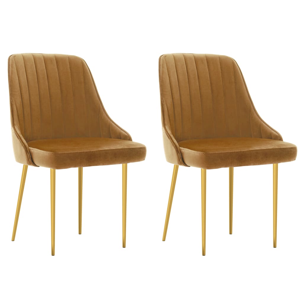 8720286385920_a_en_hd_1 Bild på vidaXL Matstolar 2 st brun sammet