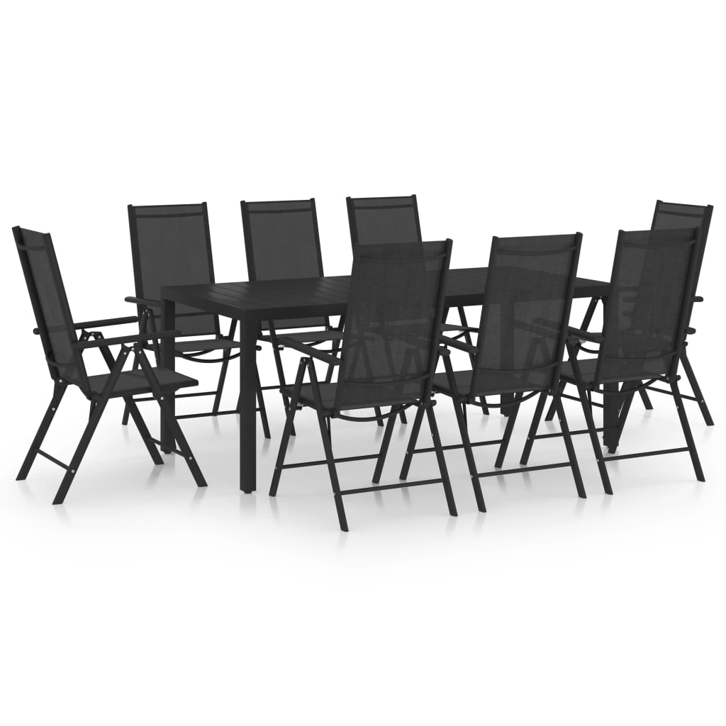 8720286407066_a_en_hd_1 Bild på vidaXL Matgrupp för trädgården 9 delar aluminium svart