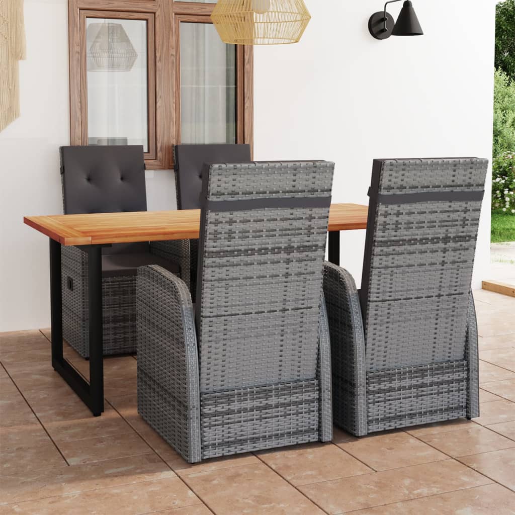 8720286407387_m_en_hd_1 Bild på vidaXL Matgrupp för trädgården med dynor 5 delar konstrotting grå