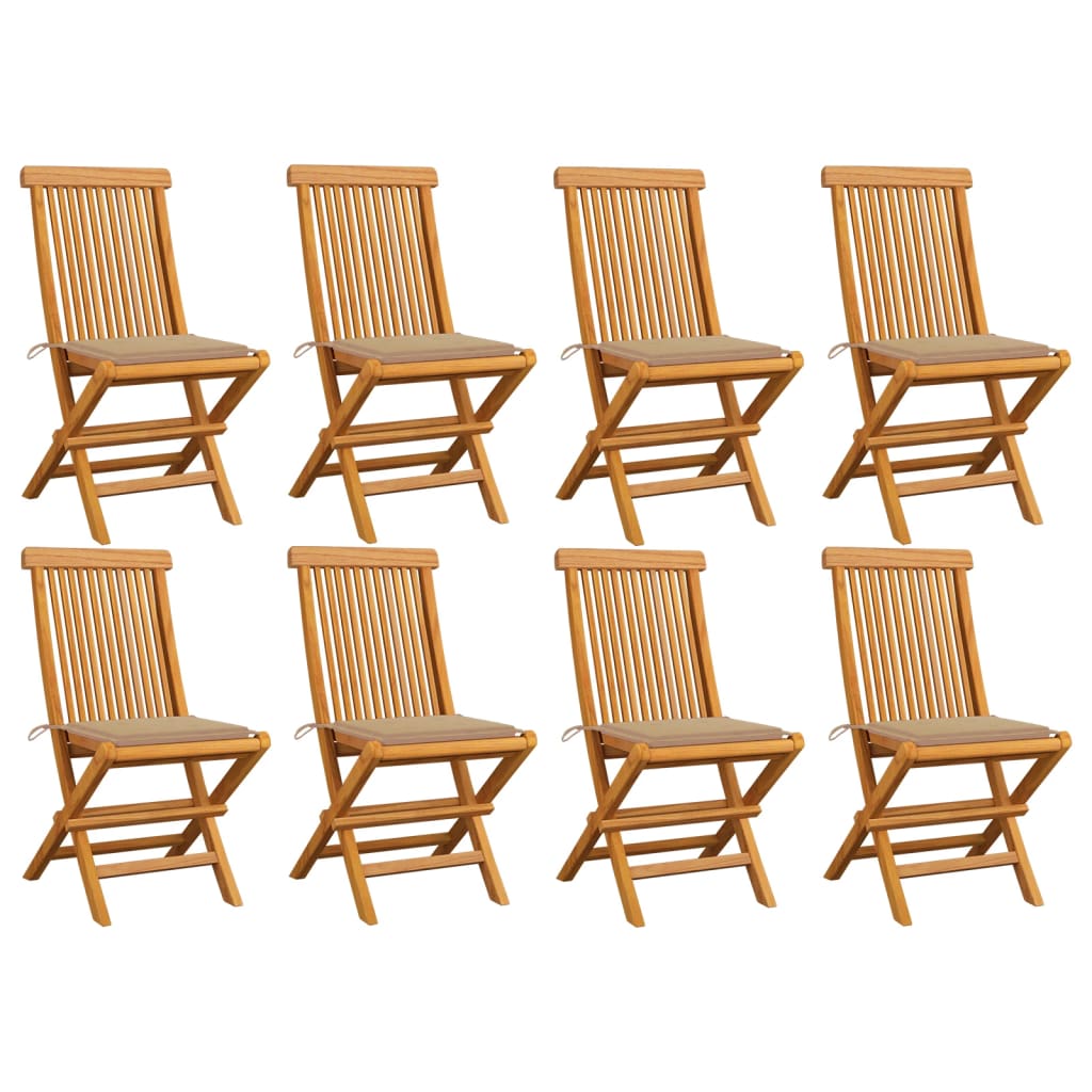 8720286441305_a_en_hd_1 Bild på vidaXL Trädgårdsstolar med beige dynor 8 st massiv teak