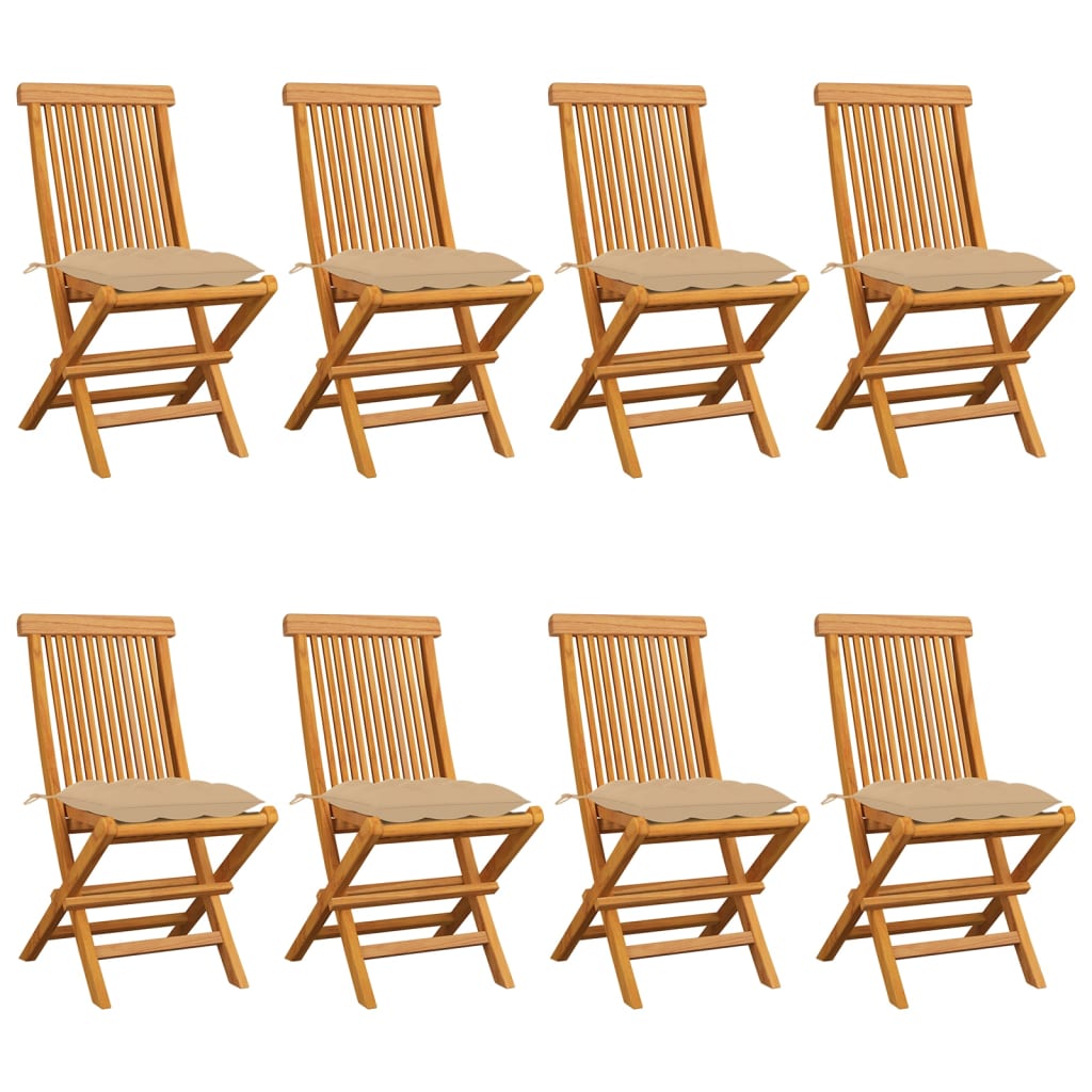 8720286441459_a_en_hd_1 Bild på vidaXL Trädgårdsstolar med beige dynor 8 st massiv teak
