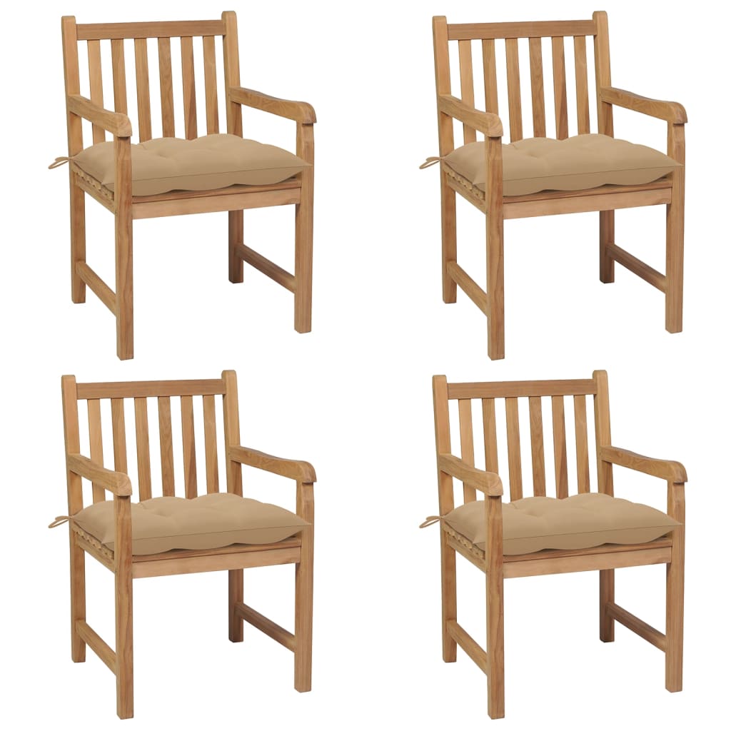 8720286447918_a_en_hd_1 Bild på vidaXL Trädgårdsstolar med beige dynor 4 st massiv teak