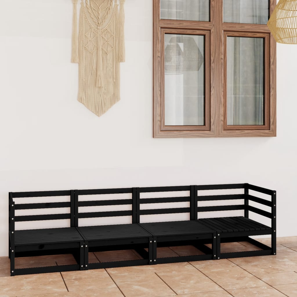 8720286464663_m_en_hd_1 Bild på vidaXL Trädgårdssoffa 4-sits svart massiv furu