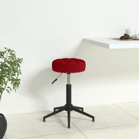 Bild på vidaXL Snurrbar kontorsstol vinröd sammet