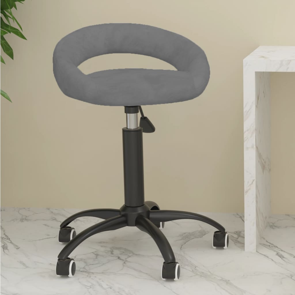 8720286516706_m_en_hd_1 Bild på vidaXL Snurrbar kontorsstol ljusgrå sammet
