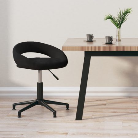 Bild på vidaXL Snurrbar kontorsstol svart sammet