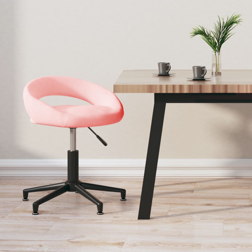 8720286517178_m_en_hd_1 Bild på vidaXL Snurrbar kontorsstol rosa sammet