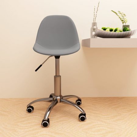 Bild på vidaXL Snurrbar kontorsstol ljusgrå tyg