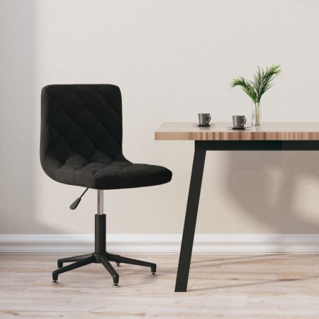 Bild på vidaXL Snurrbar kontorsstol svart sammet