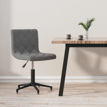 Bild på vidaXL Snurrbar kontorsstol mörkgrå sammet