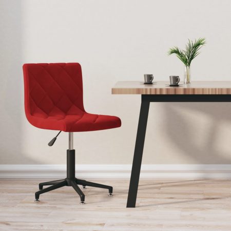 Bild på vidaXL Snurrbar kontorsstol vinröd sammet