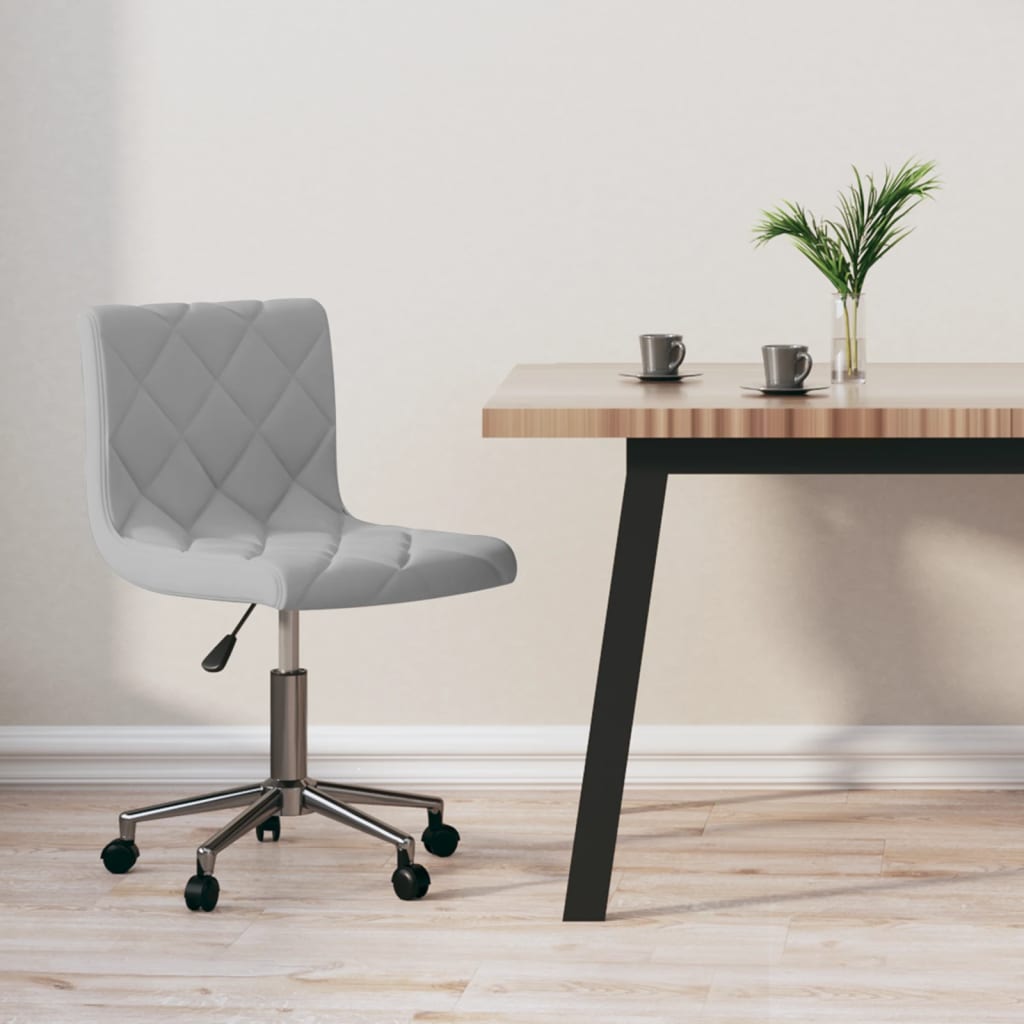 8720286522103_m_en_hd_1 Bild på vidaXL Snurrbar kontorsstol ljusgrå sammet