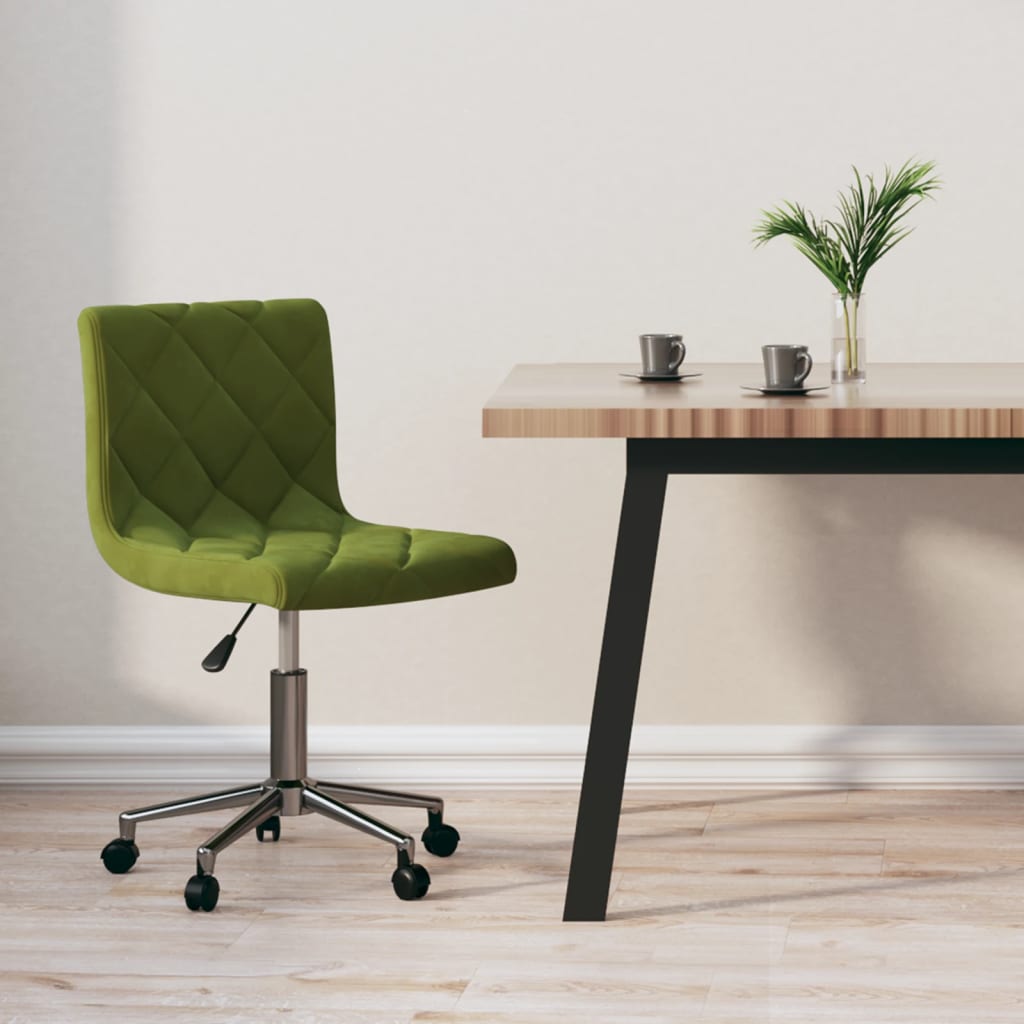 8720286522127_m_en_hd_1 Bild på vidaXL Snurrbar kontorsstol ljusgrön sammet