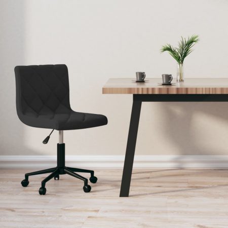 Bild på vidaXL Snurrbar kontorsstol svart sammet