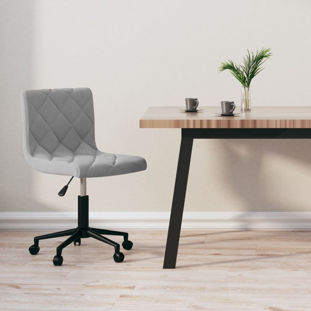 8720286522325_m_en_hd_1 Bild på vidaXL Snurrbar kontorsstol ljusgrå sammet