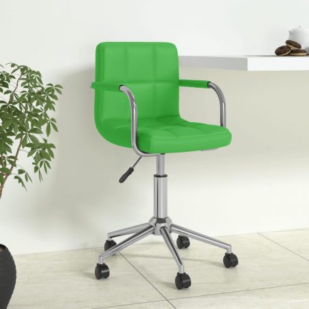 Bild på vidaXL Kontorsstol snurrbar grön konstläder