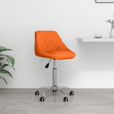 Bild på vidaXL Snurrbar kontorsstol orange konstläder